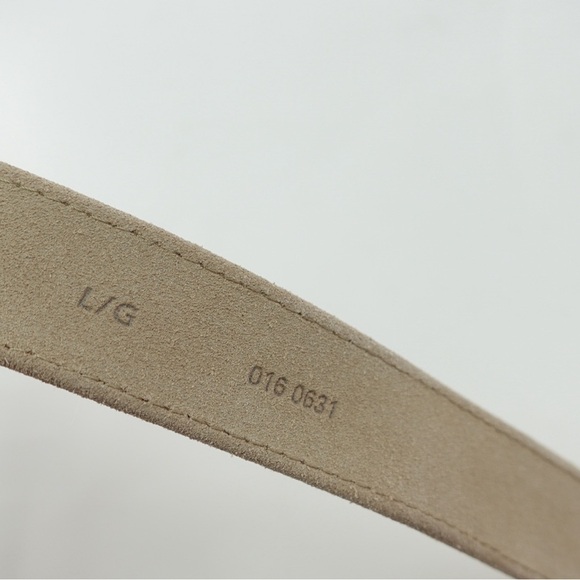 Eddie Bauer Tan Suede & Multicolor Canvas Stripe Belt Sz L Hiking Gorpcore - Picture 11 of 15